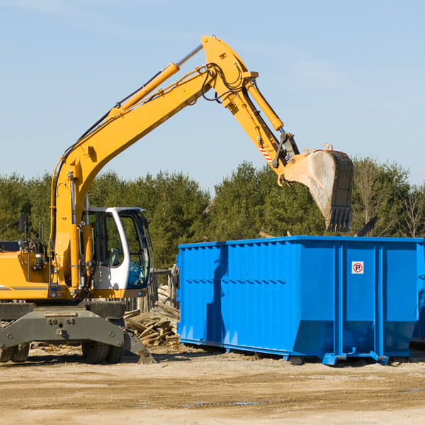 what size residential dumpster rentals are available in Donna